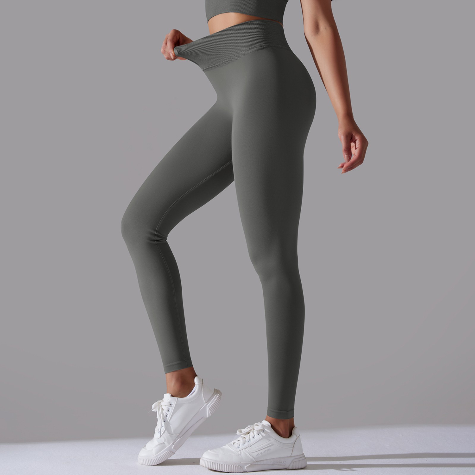 thumbnail image 3 of Pantalones deportivos de yoga para mujer: cintura alta, elásticos, atléticos, versátiles, para hacer ejercicio, 3 of 8